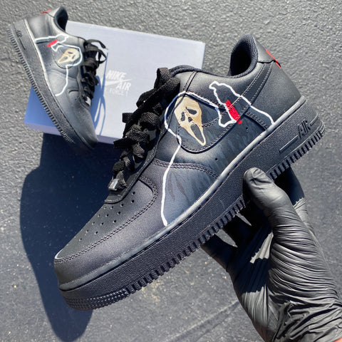 SCREAM For These Custom Nike AF1’s – B Street Shoes