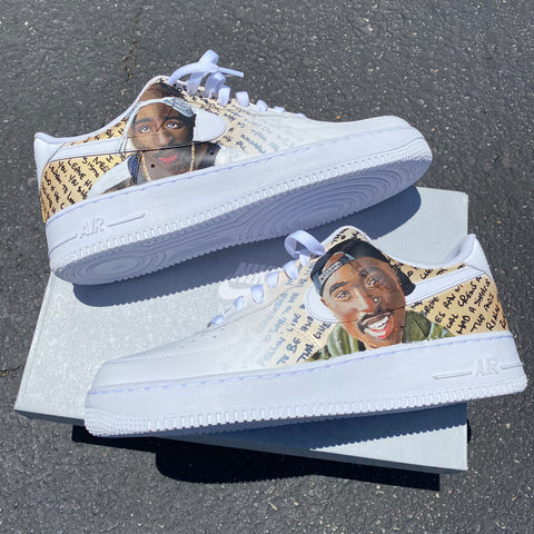 Tupac Hand Painted AF1