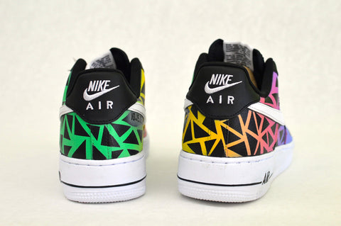 Custom Hand Painted Nike AF1, Custom Sneakers, Custom Trainers, Painted Shoes, B Street Shoes, Blake Barash, Zedd