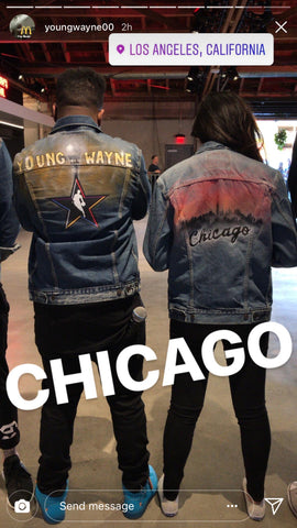 Custom Painted Denim Jacket