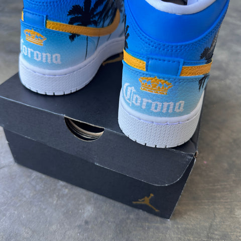 Corona Theme Jordan Sneakers Custom B Street Shoes