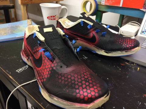 Custom Sneakers, Custom Nikes, Custom Hand Painted Nike MetCon 1