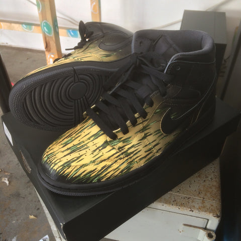 Custom Sneakers, Hand Painted Shoes, B Street Shoes, Custom Jordan Retro