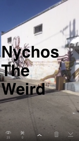 Nychos The Weird, Street Art
