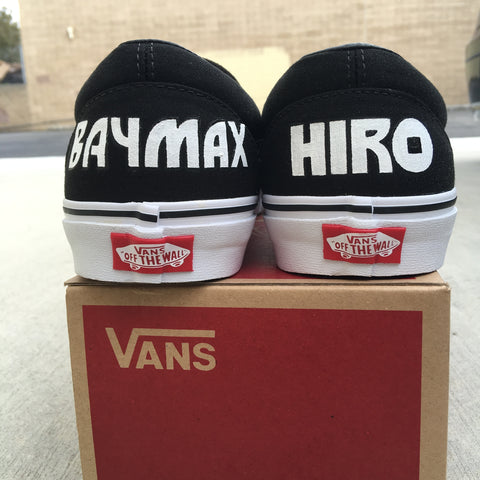 Baymax, hiro, big hero 6, custom vans, 