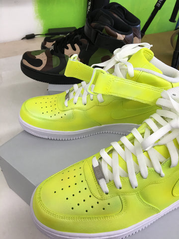 Custom Painted Nike Iridescent Air Force 1 Mid