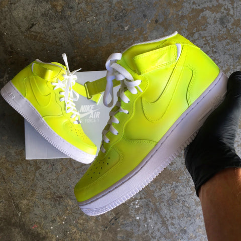 Nike Air Force 1 Mids 'Iridescent' - Custom Painted – B Street Shoes