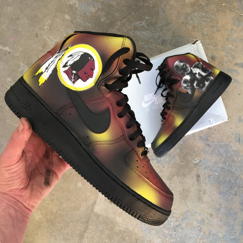 Custom Redskins Nike Air Force 1 Sneakers