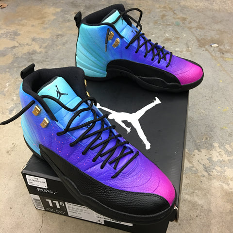 Custom Painted Jordan 12, Custom Painted Jordan Sneakers