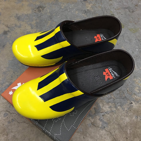 Custom Painted University Of Michigan Dankso Clogs – B Street Shoes
