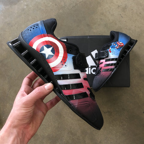 Captain America Adidas Adipower Weightlifting Shoes