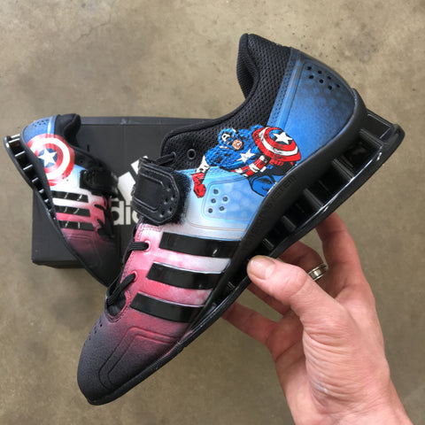 Captain America Adidas Adipower Weightlifting Shoes