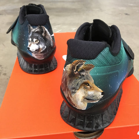 Canadian Northern Lights and Wolf Nike Romaloes