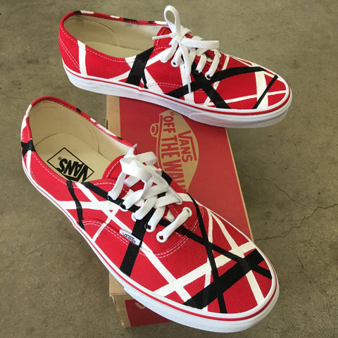 Van Halen's Iconic Frankenstrat Guitar Inspired Vans – B Street Shoes