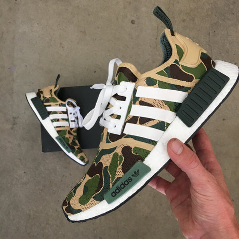 How To: Bape NMD Custom From All White Adidas  Full Painting Timelapse  Tutorial + On Feet 