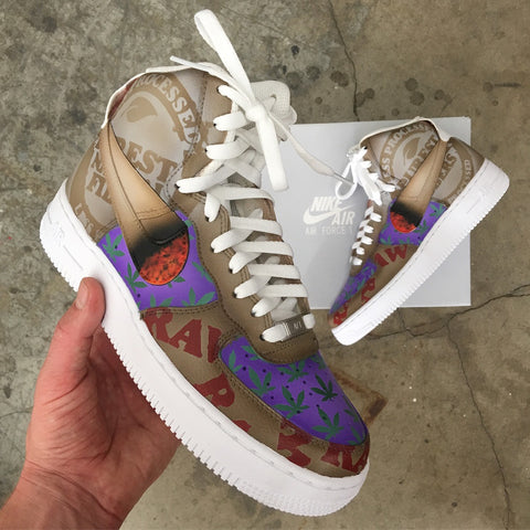 Raw Rolling Papers Nike Air Force 1's 