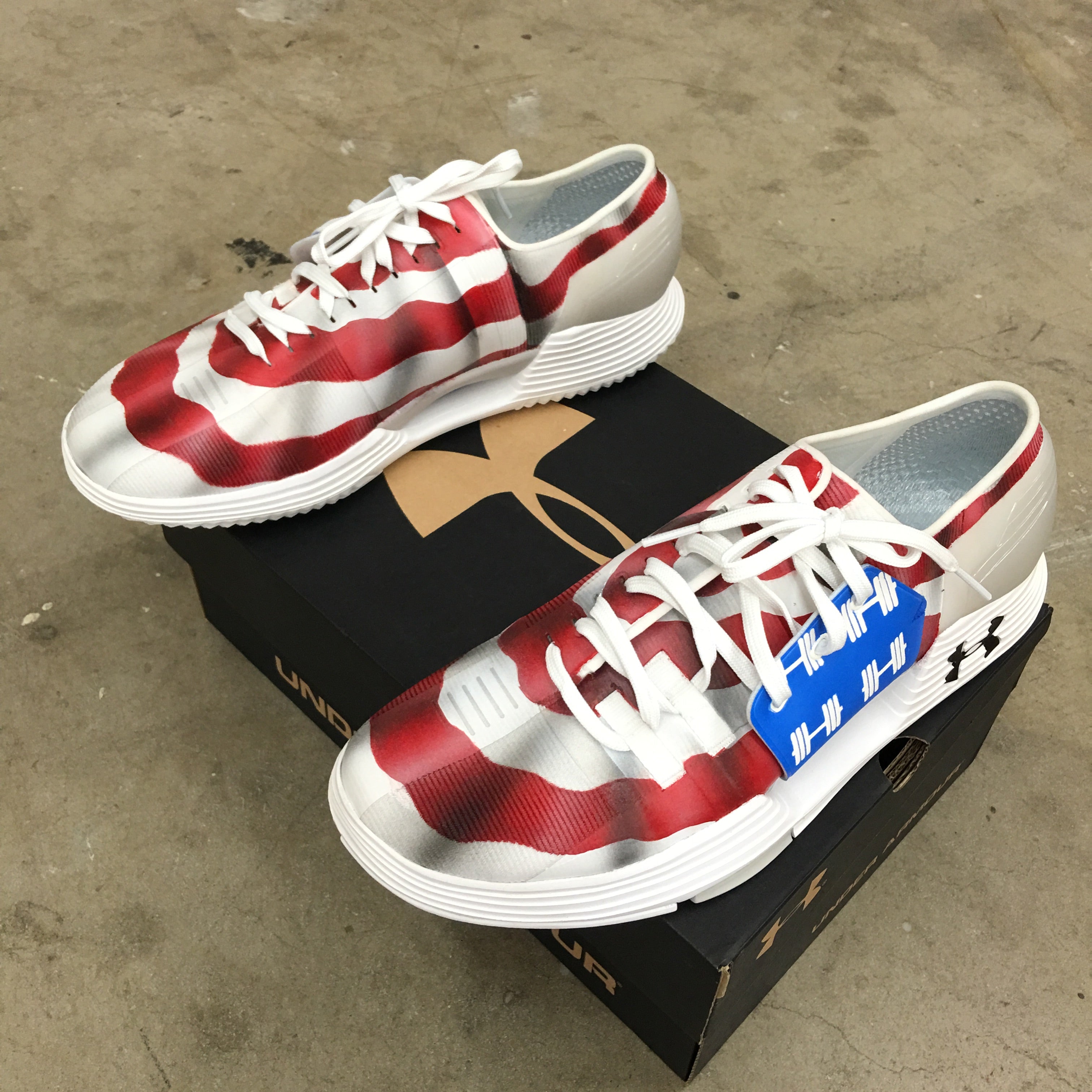 Cheap under armour american flag shoes 