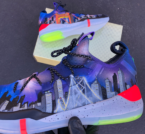 Bay Area Custom Painted Kobes Basketball Shoes ! – B Street Shoes