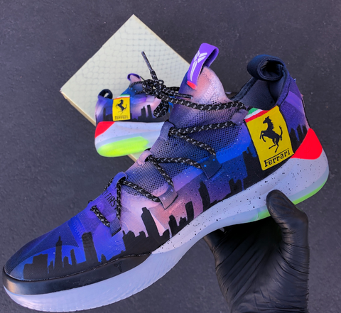 custom painted basketball shoes