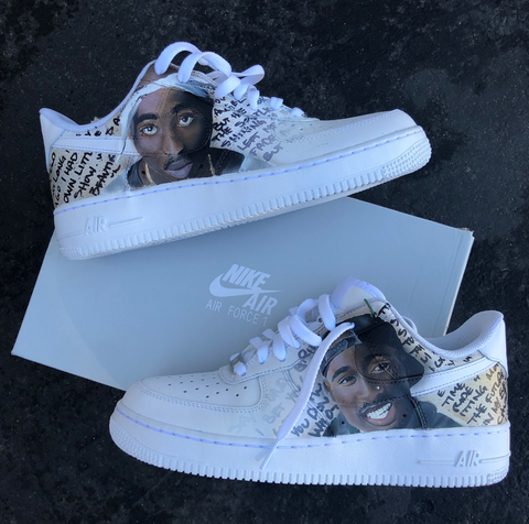 tupac custom shoes