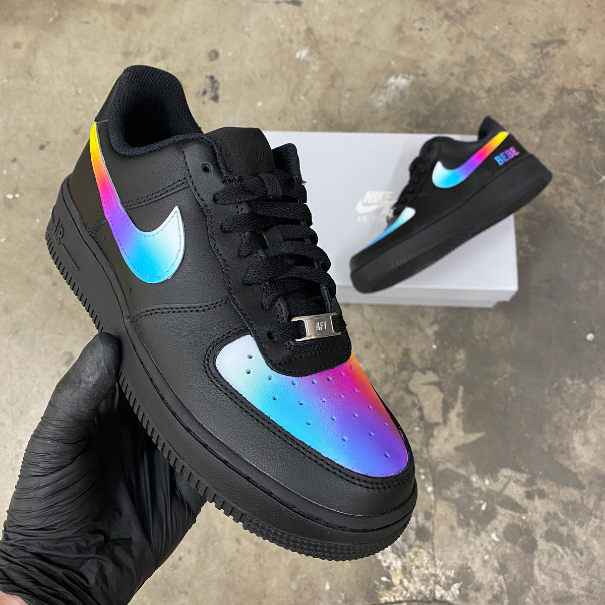 Custom Painted Nike Air Force 1 Sinful Colors - Available to Public Fo