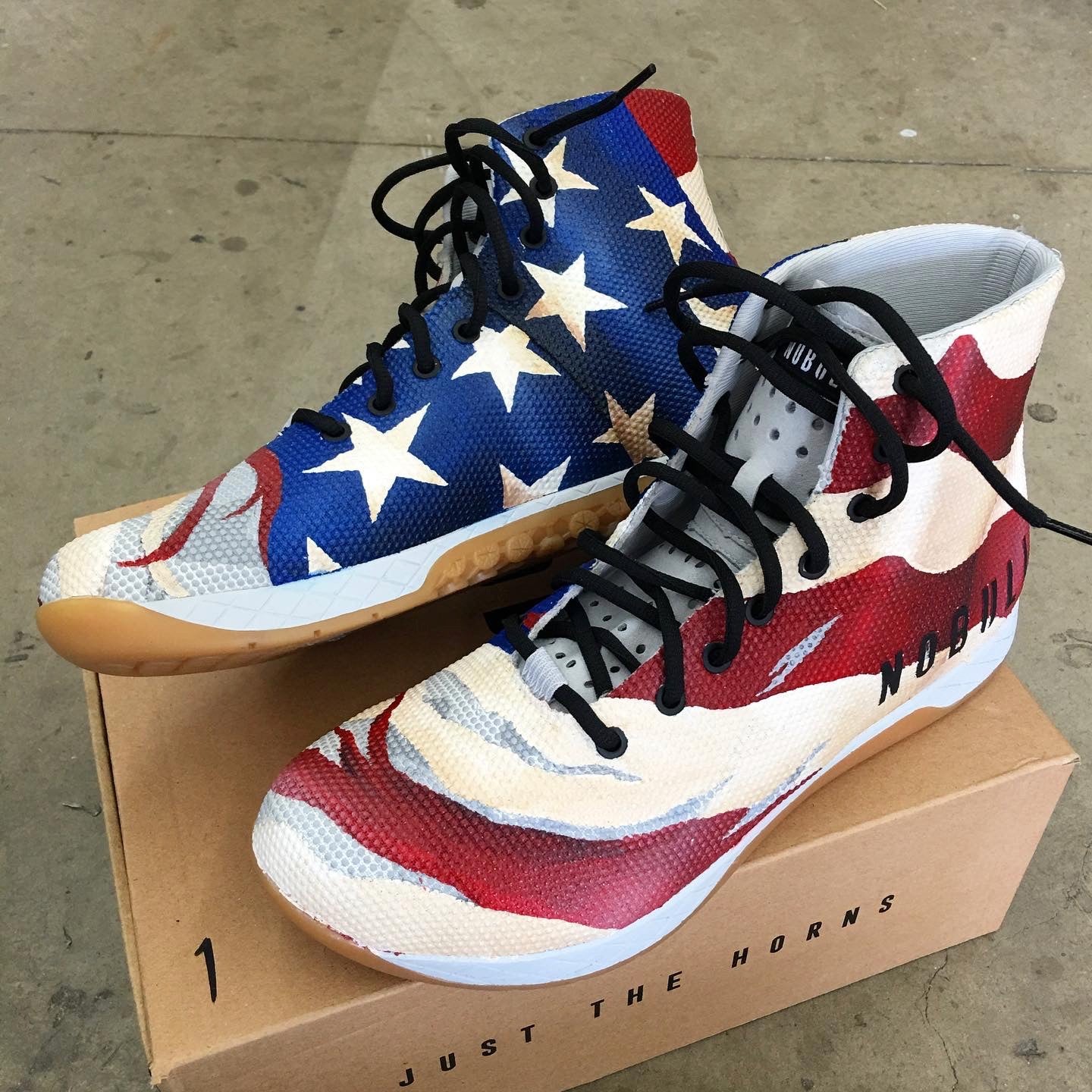 no bull american flag shoes