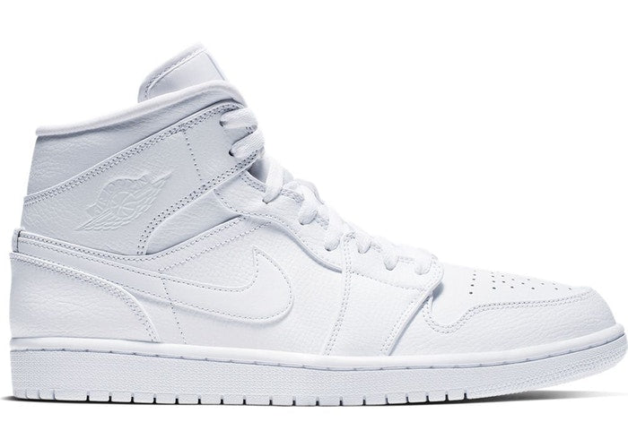 Jordan 1 Mid Triple White Mens 12 Custom Order Invoice 1 Of 2 B Street Shoes