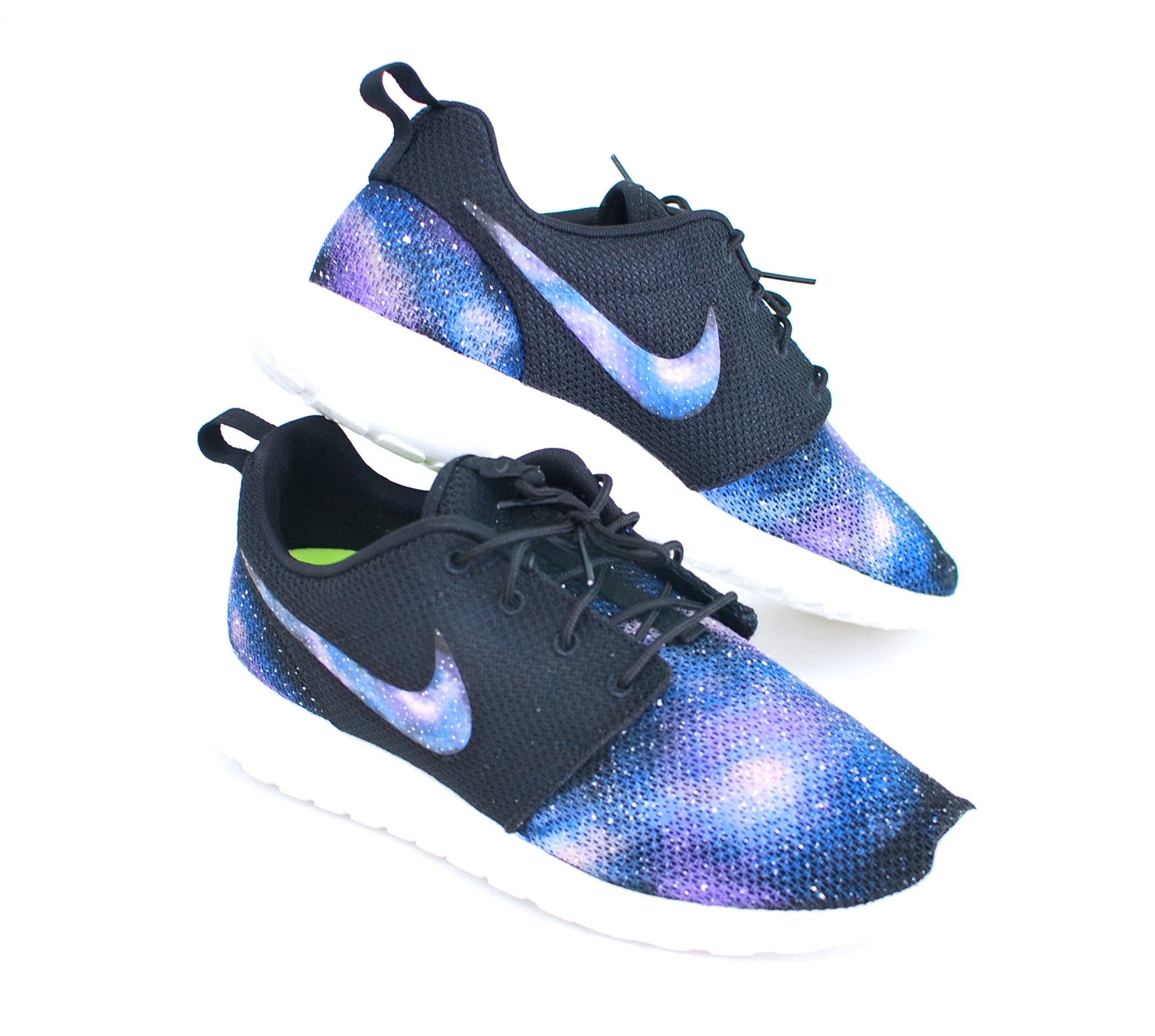 Custom Nike Roshe One Hand Painted Galaxy Sneakers – B Street Shoes