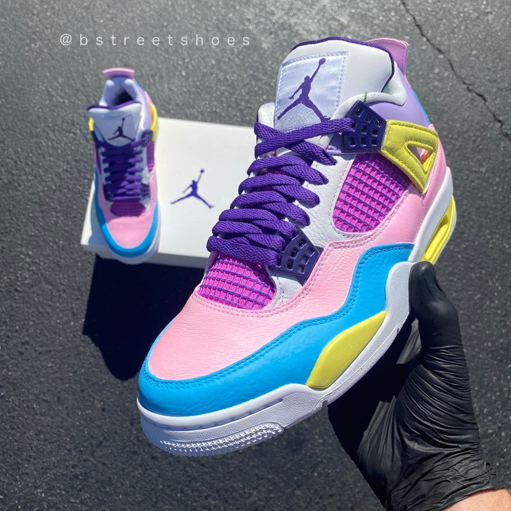 Nike Jordan 4 Easter Colors Theme v.2 B Street Shoes