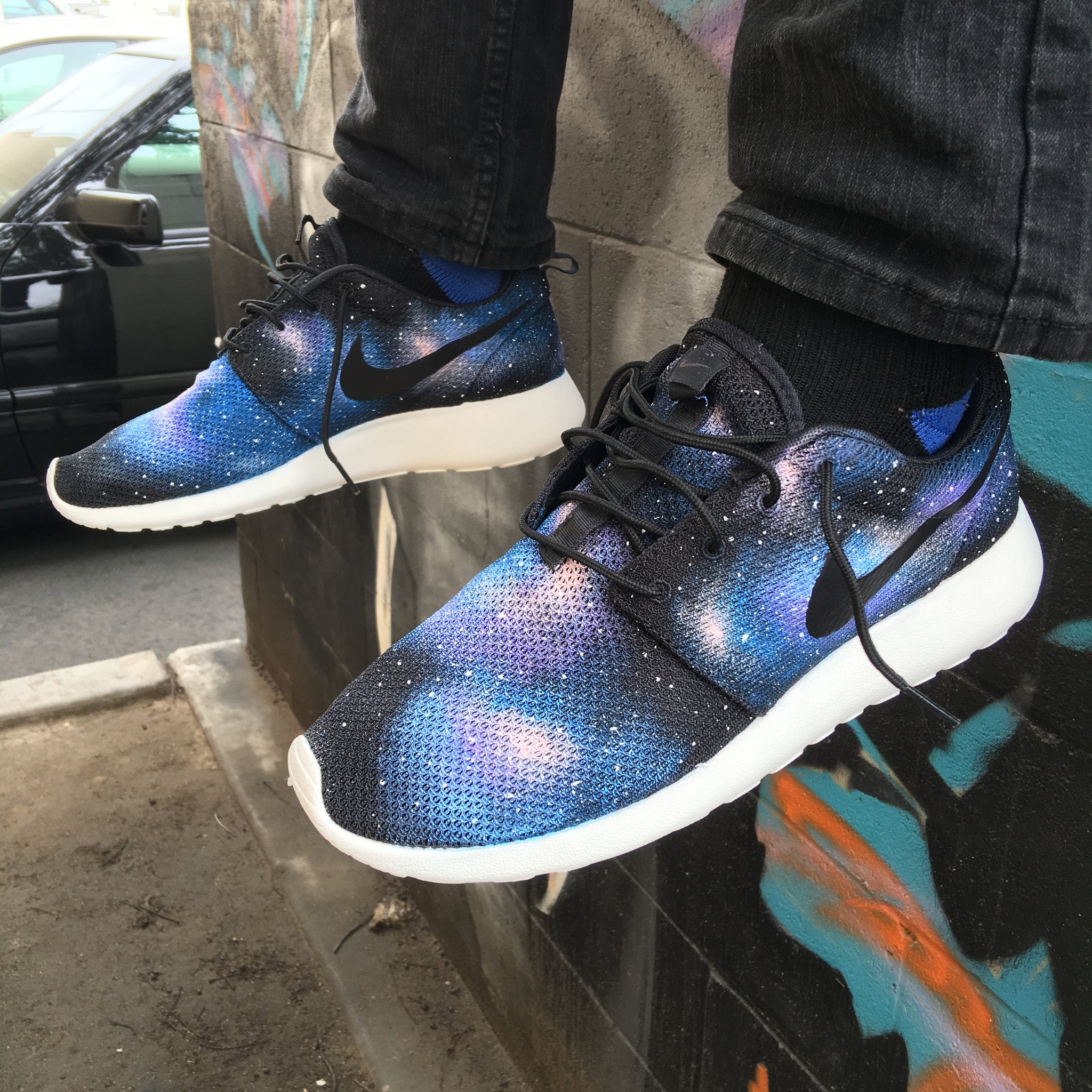 galaxy custom shoes