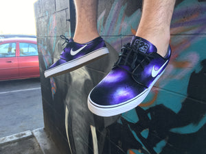 Meer dan wat dan ook type De volgende Custom Hand Painted Purple Smoke Nike SB Stefan Janoski Skate Shoes – B  Street Shoes