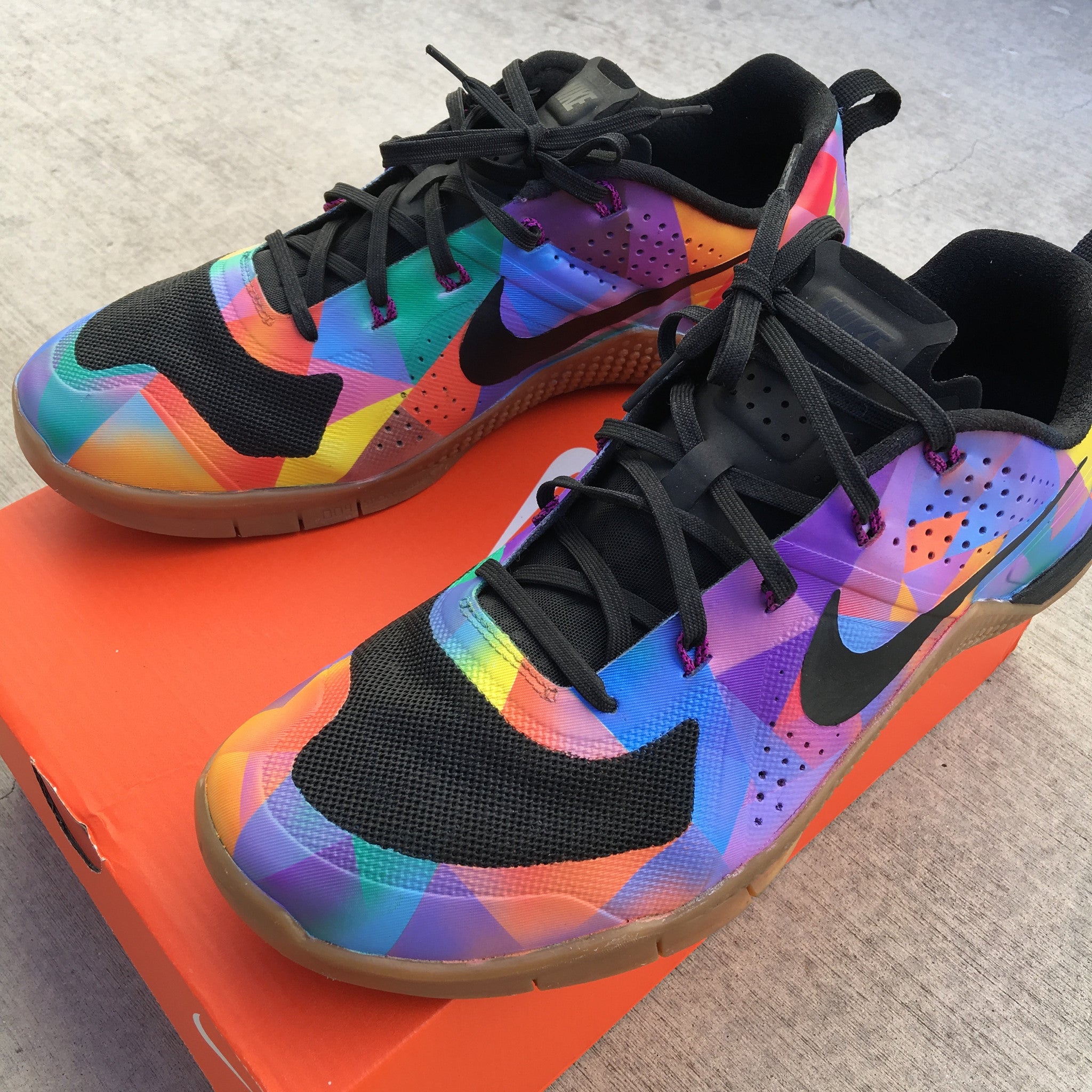 Custom Painted Nike Metcon 4 'Prism' – B Street Shoes