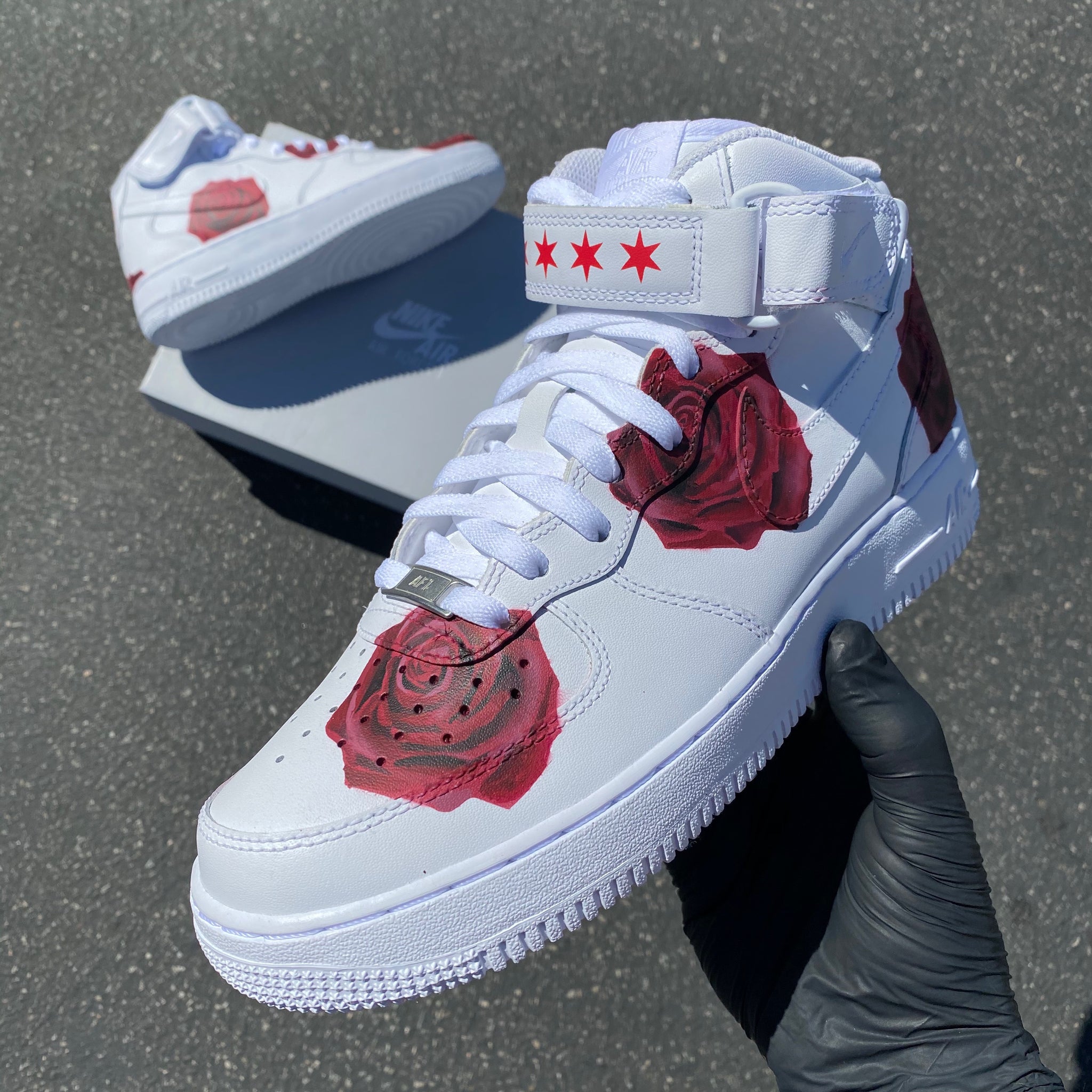 air force 1 mid rose