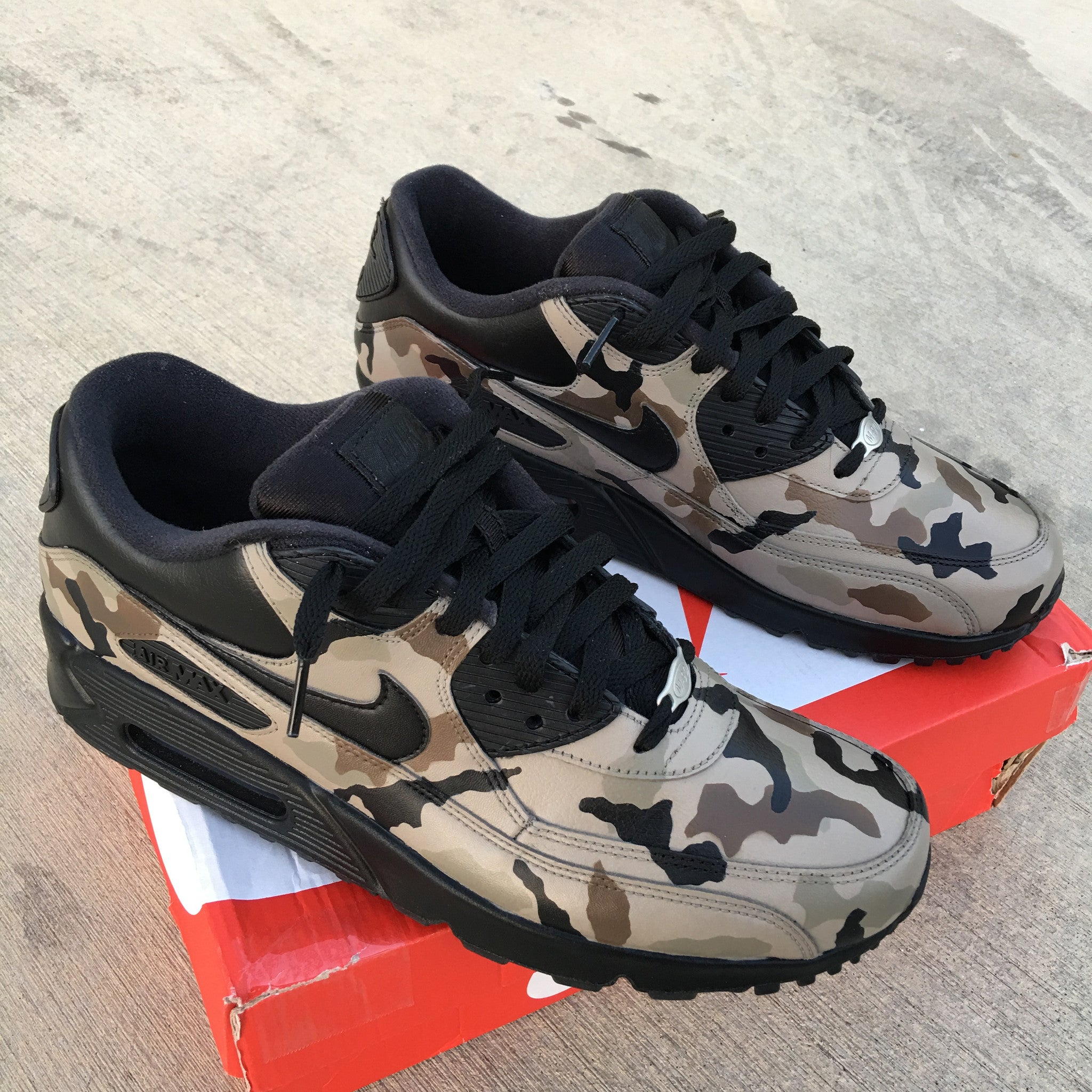 Custom Painted Nike Air Max 90 Sneakers – B Shoes