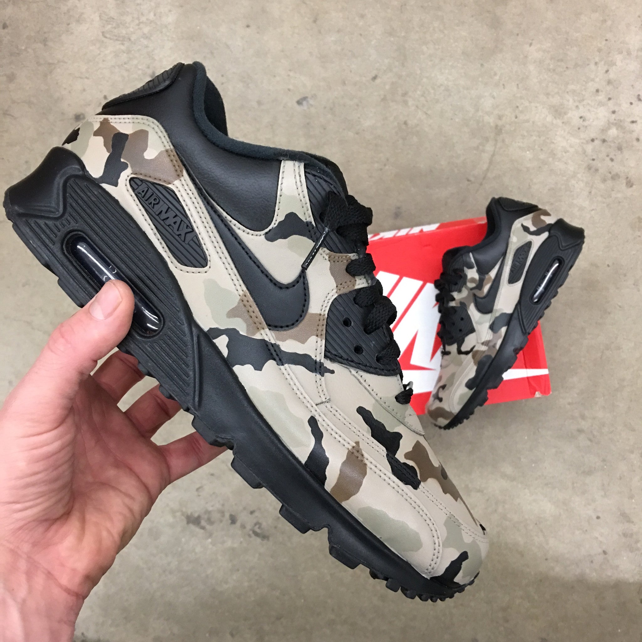 Custom Painted Desert Camo Nike Air Max 