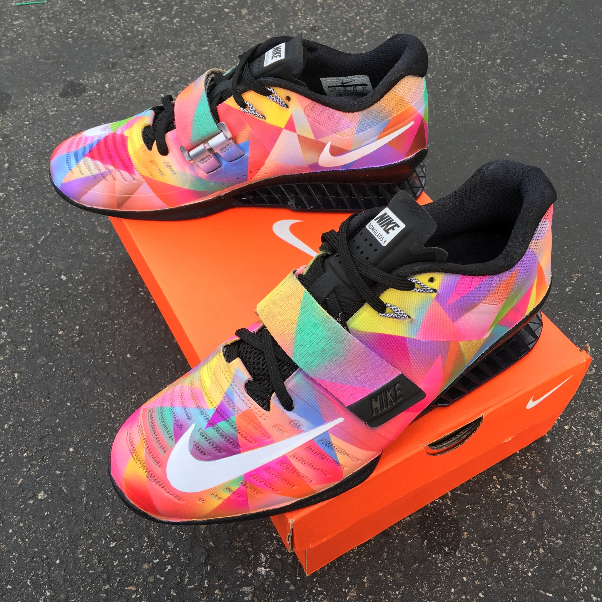 Nike Romaleos 3 'Prism' Custom Painted 