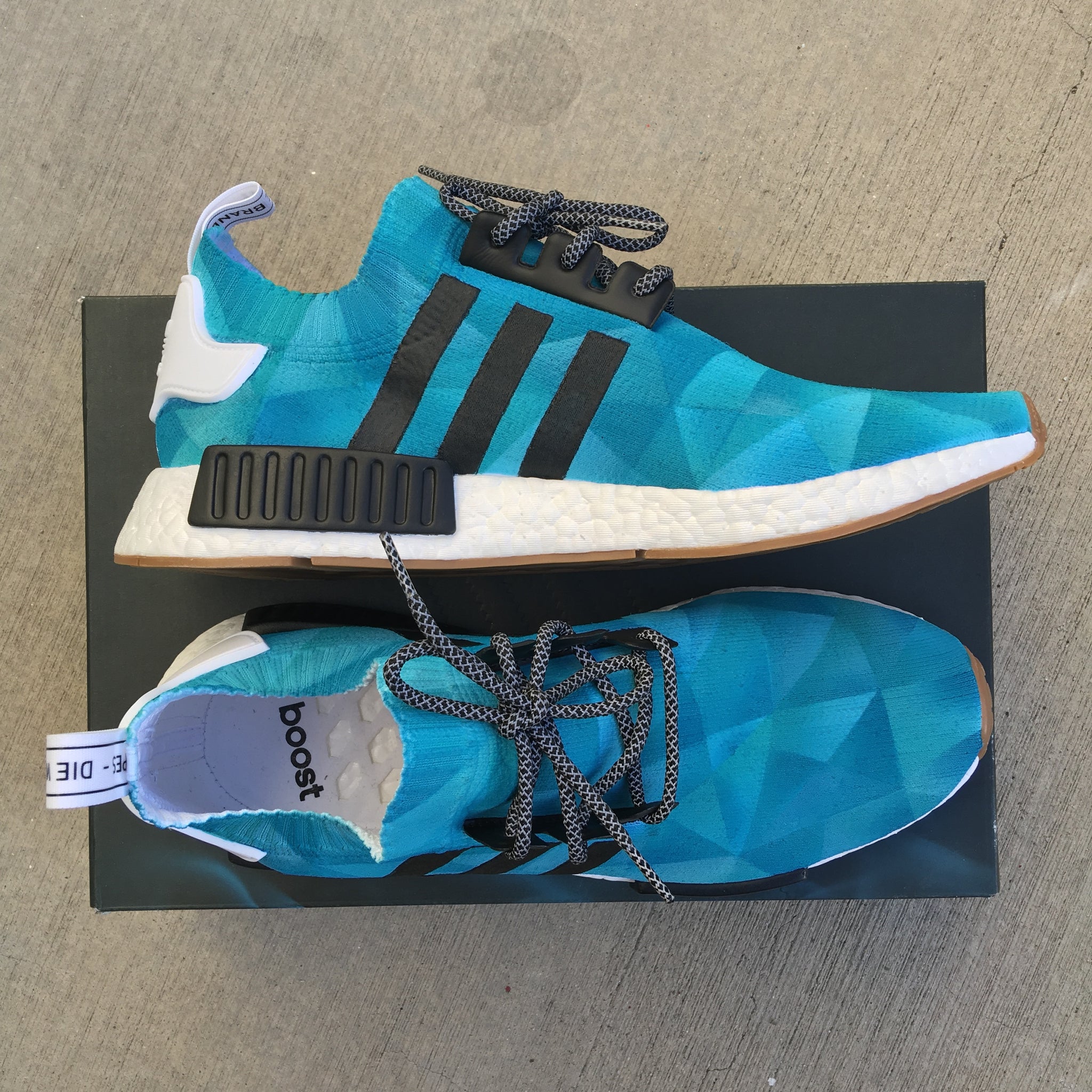 Custom Painted Monochromatic Adidas NMD Sneakers – B Street Shoes