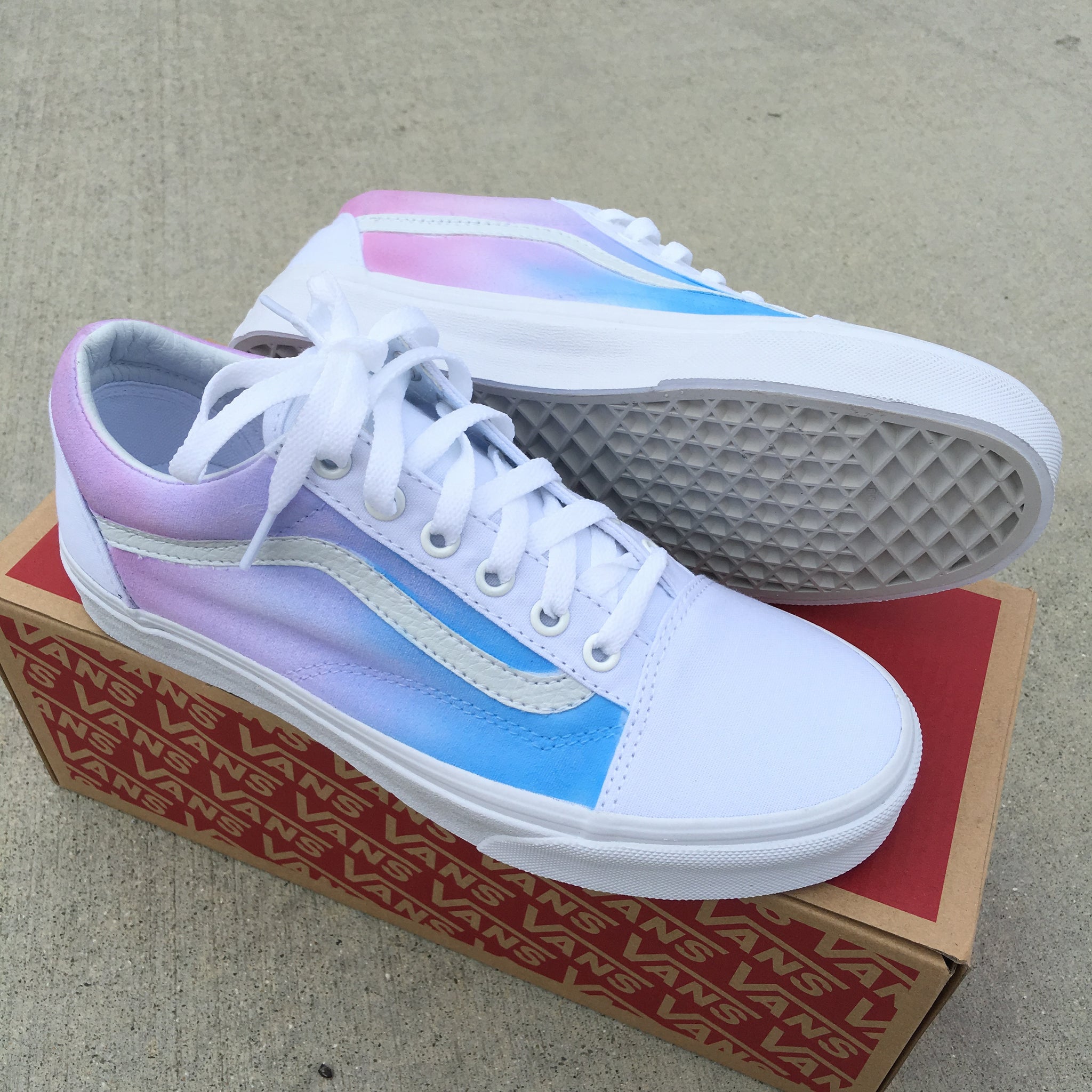 custom pastel vans