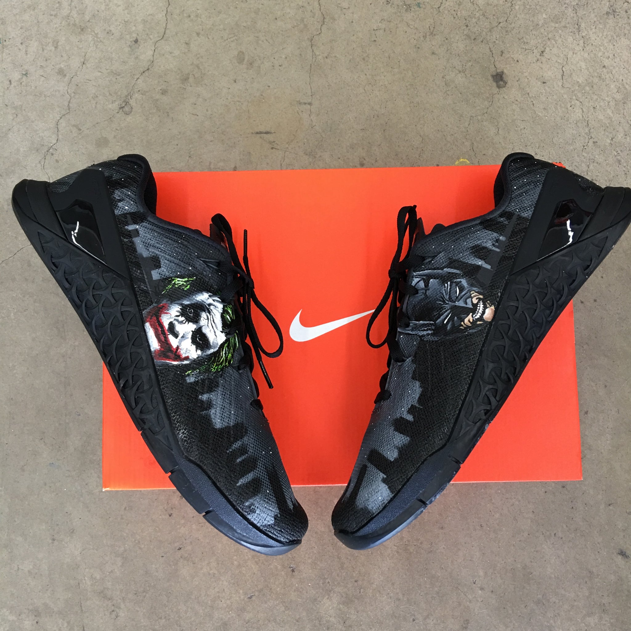 Custom Painted Nike Metcon Batman & Joker Theme – B Street Shoes