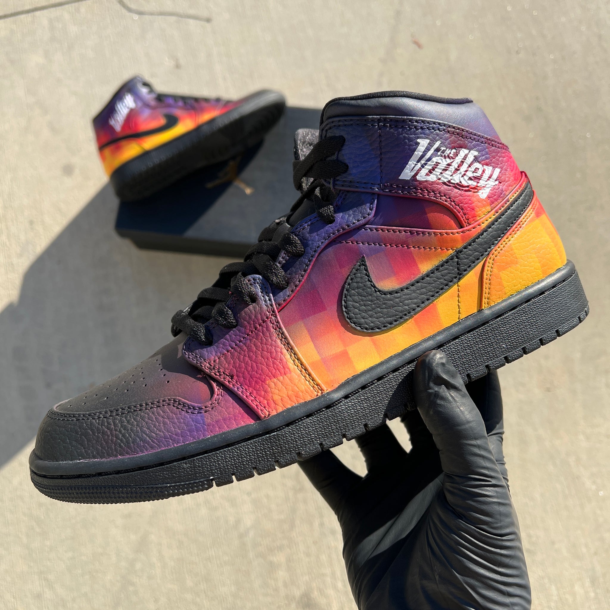 custom painted air jordan 1 mid