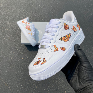 air force 1 painted butterfly