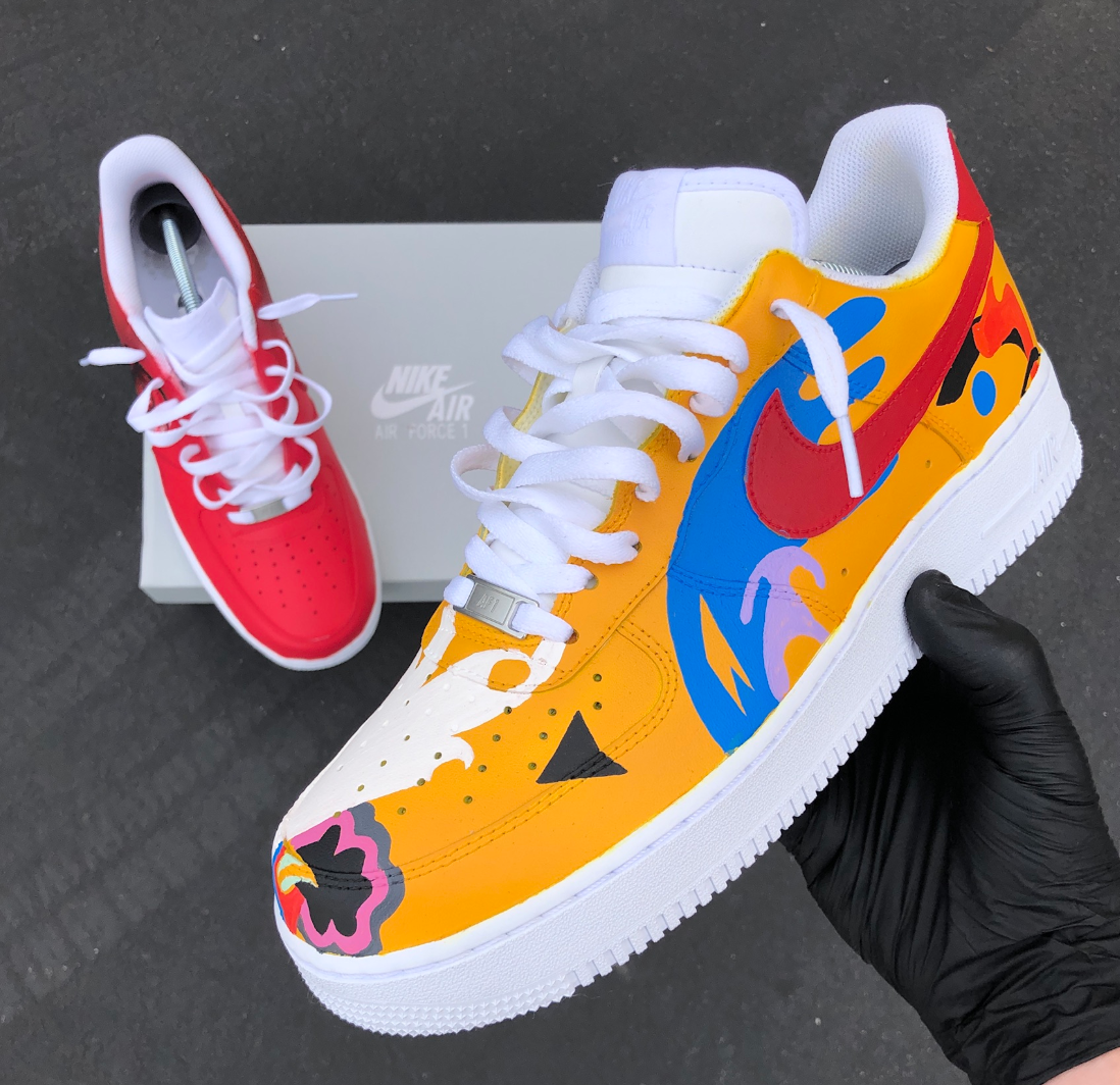 painted nike air force