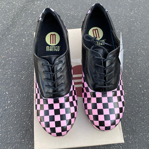 Pink Checkered Tap Shoes - Custom Order 