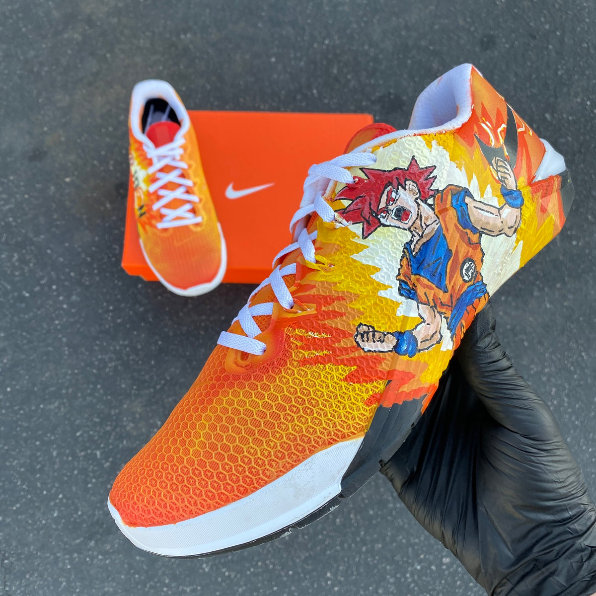 Dragon Ball Z Orange Goku Nike Metcons - B Street Shoes