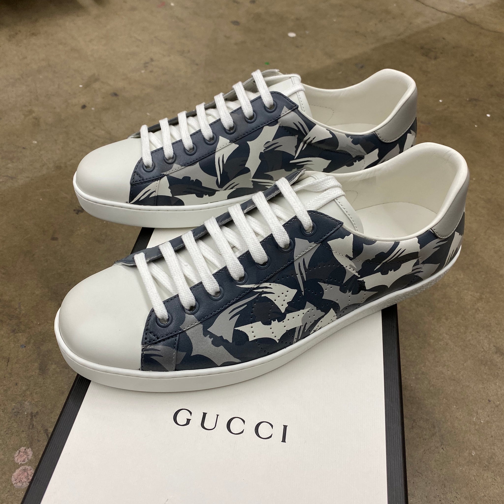 gucci painted shoes