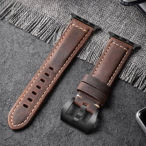 High Quality Leather Strap Men For Apple Watch Band - AF Case - Replacement Watch Bands For Men