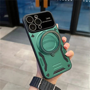 Folding Bracket Magsafe Magnetic Armor Shockroof Holder Phone Case For iPhone - AF Case