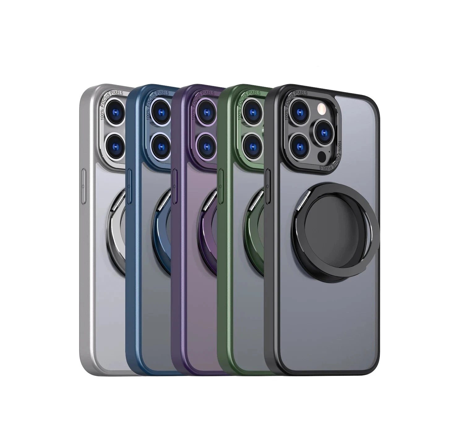 Magsafe Magnetic Holder Phone Shell Rotating Stand Matte Phone Case For iPhone