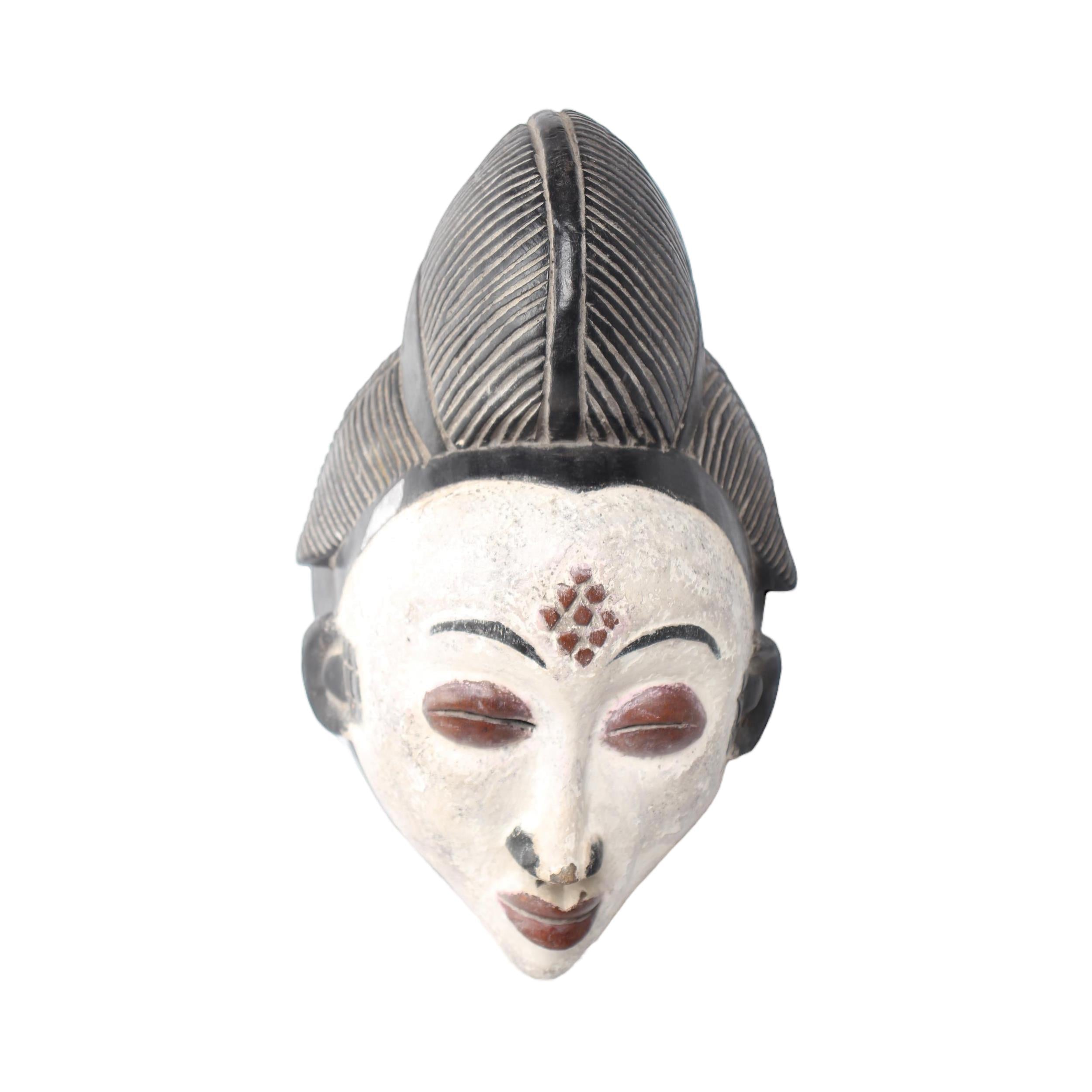 Punu and Yoruba 2 Piece Mask Lot 9.25- 15.25 - Nigeria & Gabon : Discover  African Art