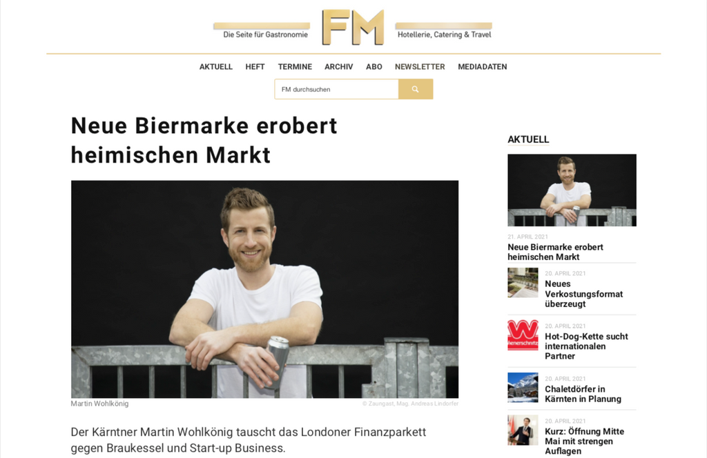 FM Online Braukollektiv Zaungast, Craft Bier von Martin Wohlkoenig
